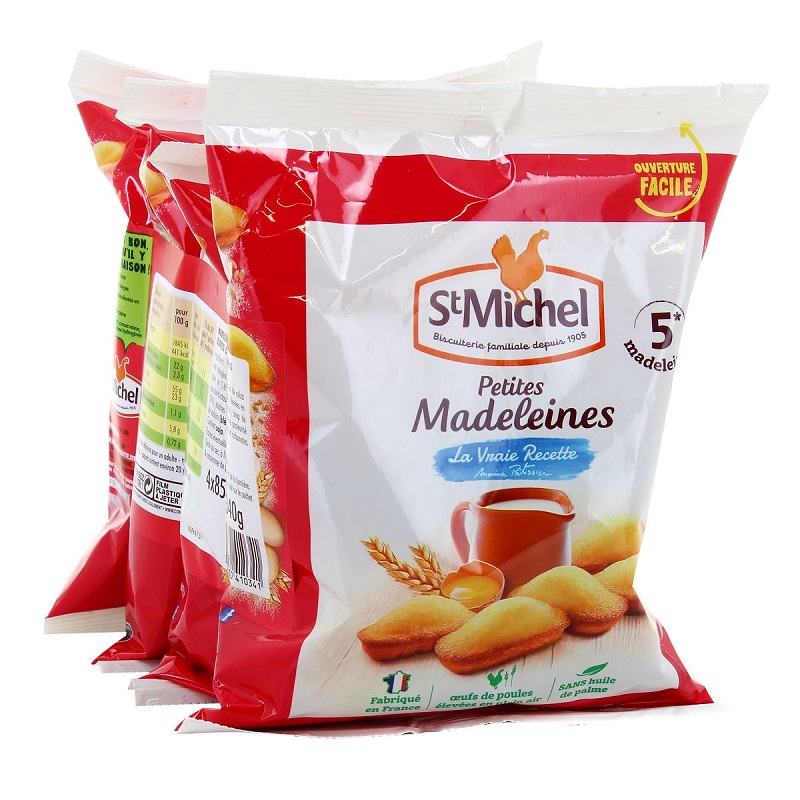 ST MICHEL - MADELEINES NATURES 4 x 85g : 340g - Biscuits, Gâteaux