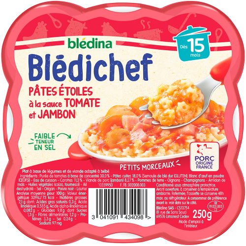 bledichef-pates-etoiles-a-la-sauce-tomate-et-jambon