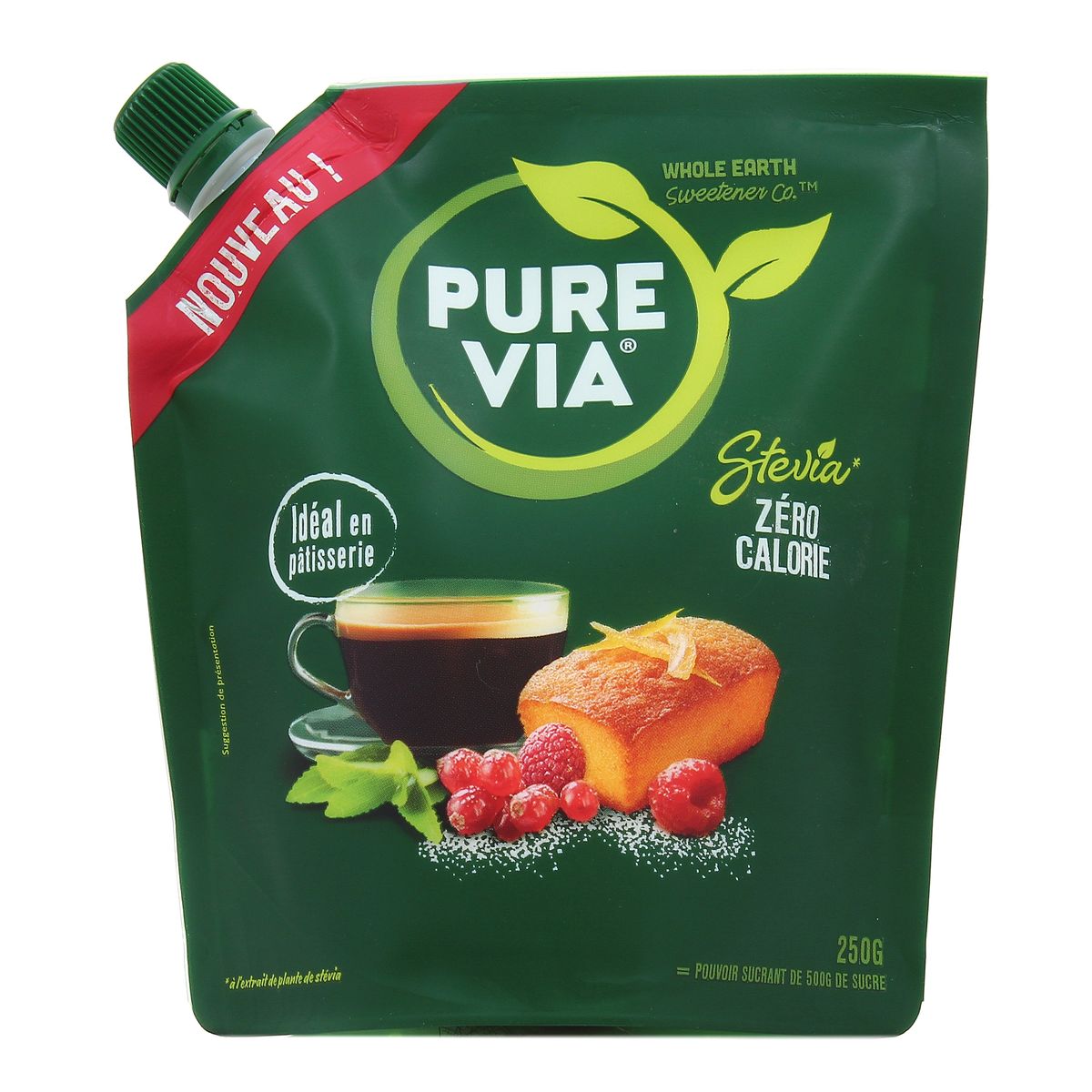 Pure Via Stevia Édulcorant Naturel 60g pas cher