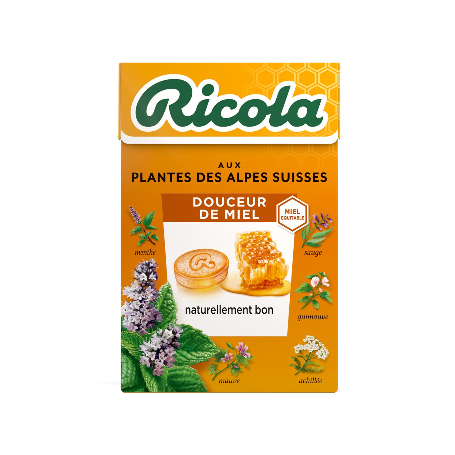 RICOLA - BONBON AUX PLANTES SANS SUCRE Sachet de 116g