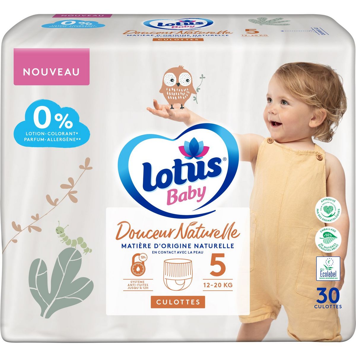 Promo Giga Box Couches Douceur Naturelle Lotus Baby Chez Carrefour