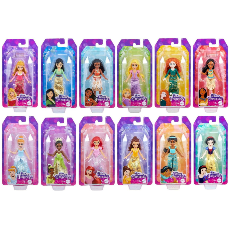 MATTEL - POUPEE PRINCESSE DISNEY 9CM 12 princesses disponible