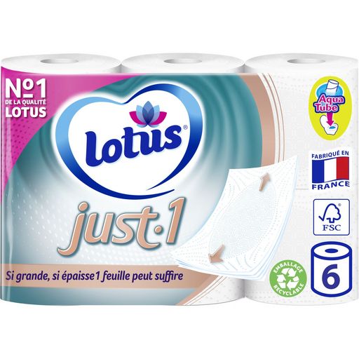 Lotus - Papier toilette Just One (x6) commandez en ligne avec Flink !