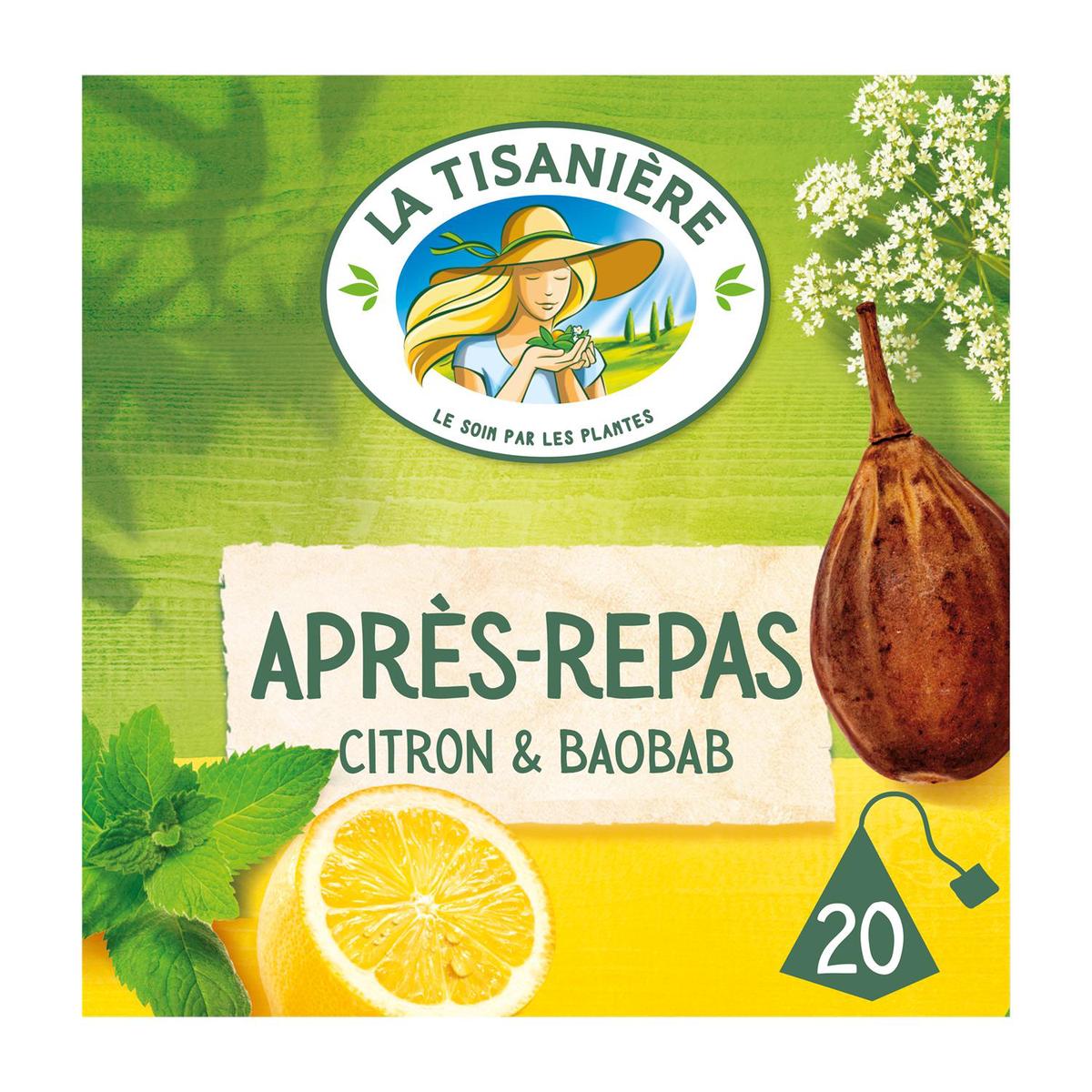 LA TISANIERE - INFUSION APRES-REPAS CITRON 20 sachets