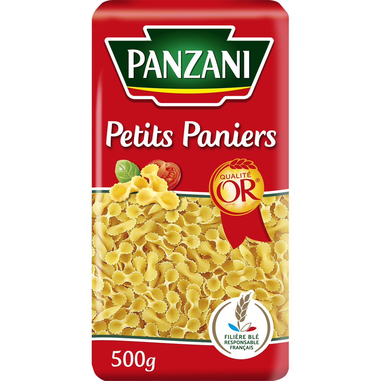 PANZANI Gansettes filière blé responsable français 500g pas cher