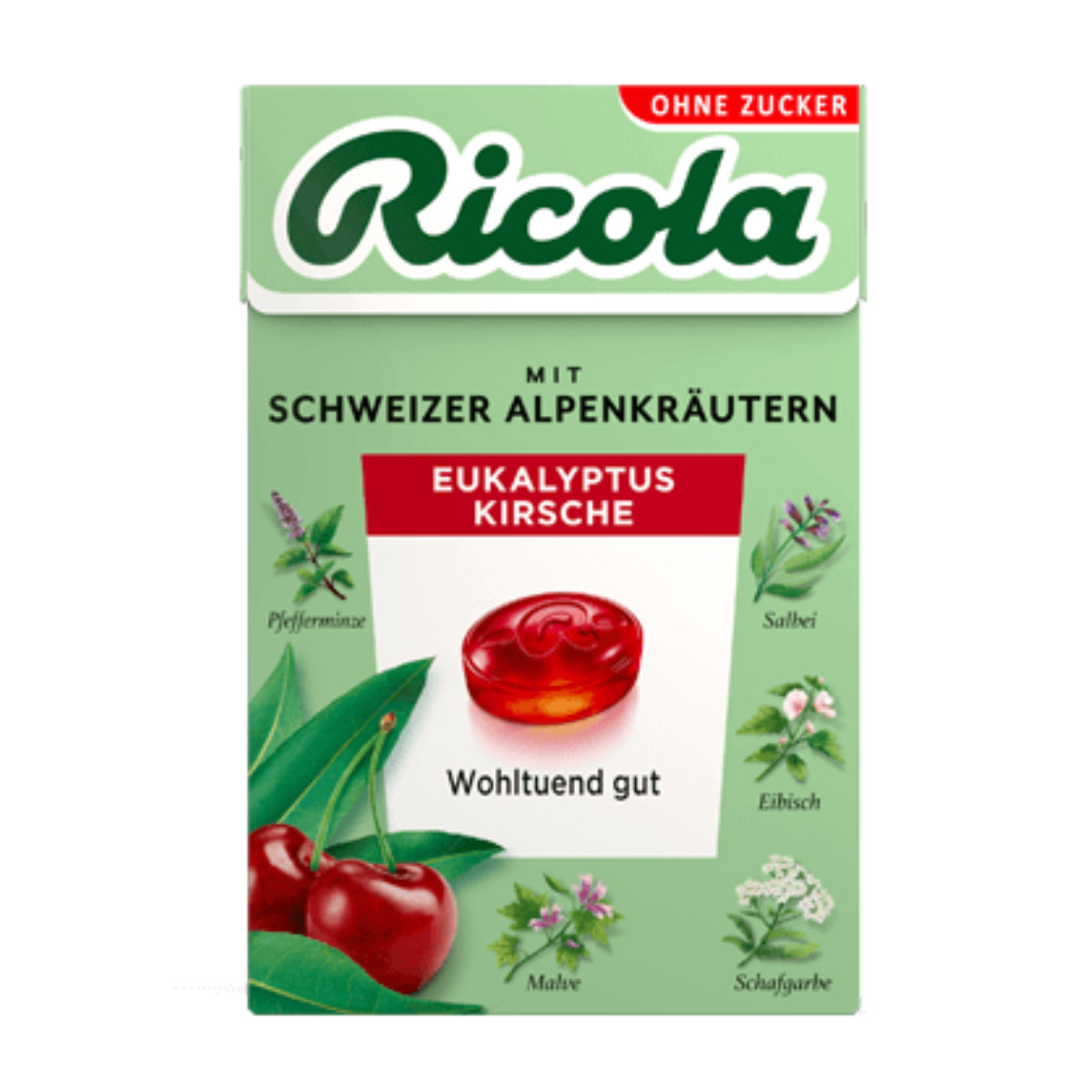 7610700010259-Ricola-Eukalyptus-Kirsche-mit-Schweizer-Alpenkraeutern-ohne-Zucker-50g