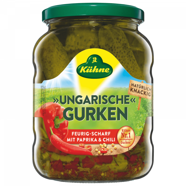 KÜHNE - CORNICHONS A LA HONGROISE Bocal de 670g