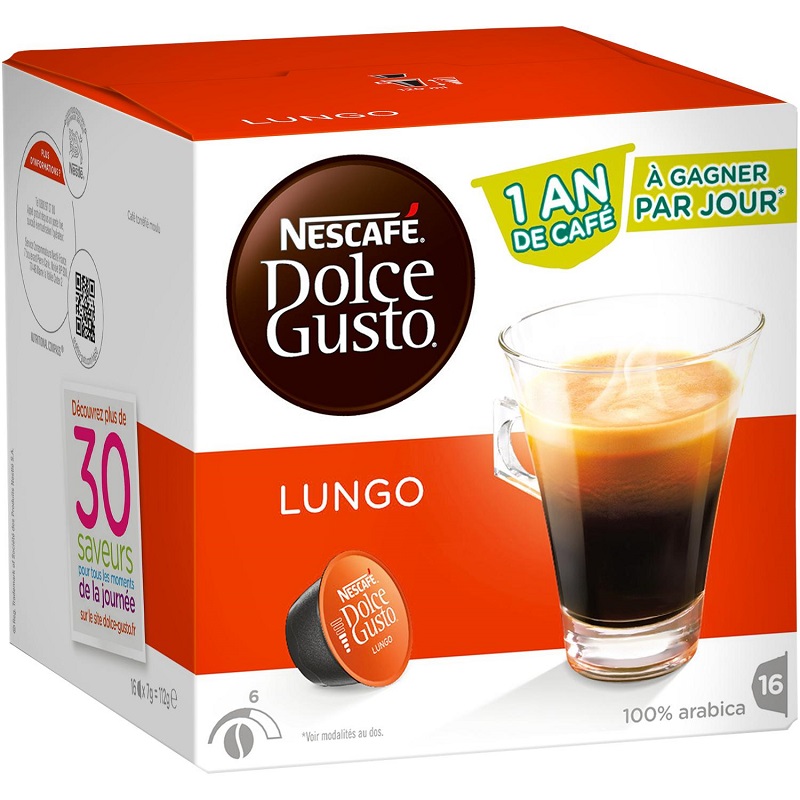 Livraison à domicile Tassimo L'or café long doux, 16 dosettes