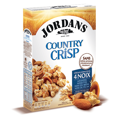 JORDANS - CEREALES COMPLETES ET 4 NOIX COUNTRY CRISP 550g