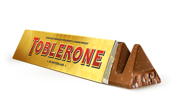 Tablette De Chocolat Blanc Toblerone Avec Nougat Au Miel Et Aux Amandes.  360 g 