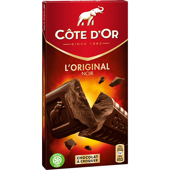 COTE D\'OR - CHOCOLAT NOIR L\'ORIGINAL 200g