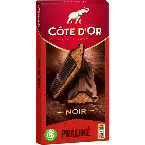 COTE D\'OR - CHOCOLAT NOIR FONDANT PRALINE 200g