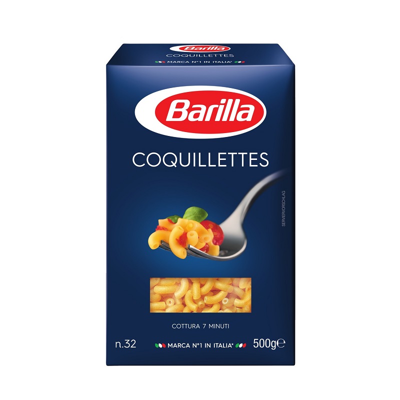 BARILLA - COQUILLETTES N° 32 Boite de 500g ou 1kg