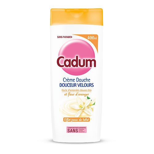 CADUM - Gel Douche - Crème Douche SURGRAS Huile d'amande douce et