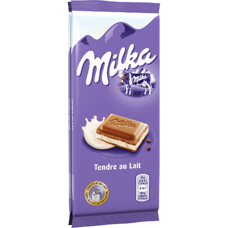 MILKA - CHOCOLAT TENDRE LAIT 2 x 100g - Confiseries et Chocolat/Chocolat  MILKA 