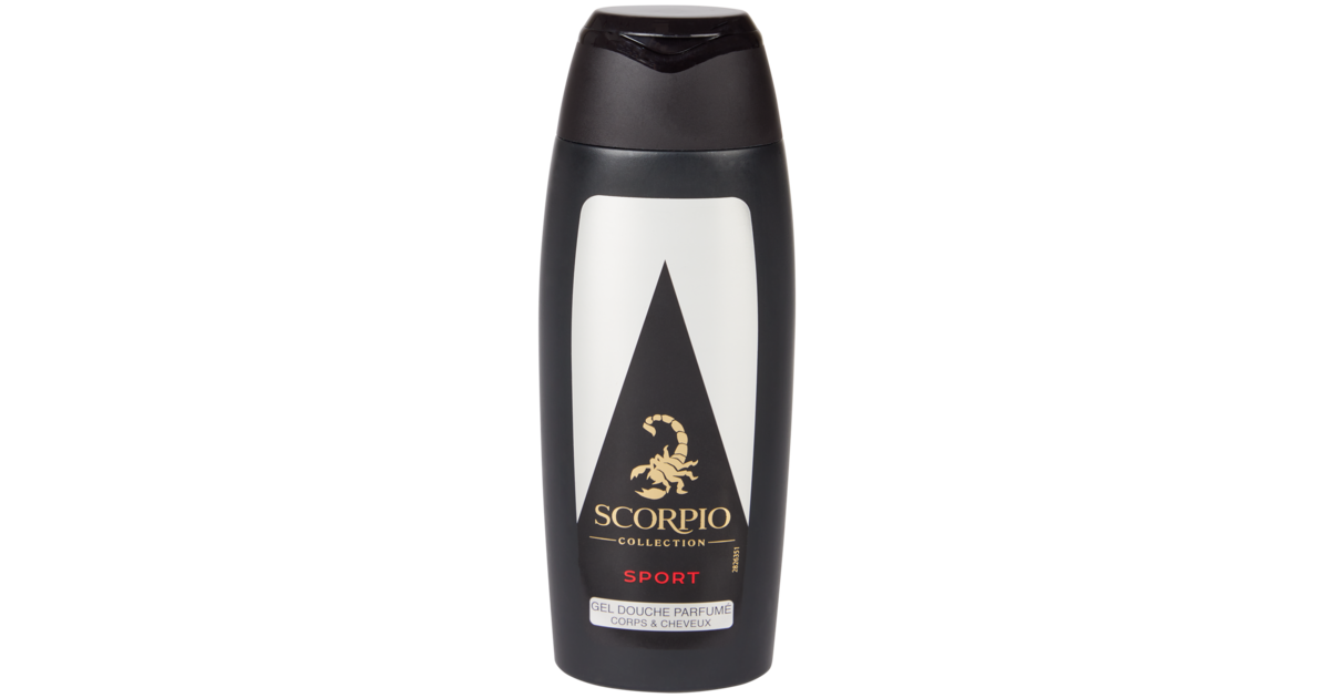 Lot De 4 Gels Douche Scorpio Noir Absolu - Corps Et Cheveux, 250 Ml, France