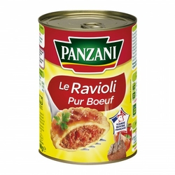 PANZANI - RAVIOLI PUR BŒUF Boite de 400g, 800g ou 1200g