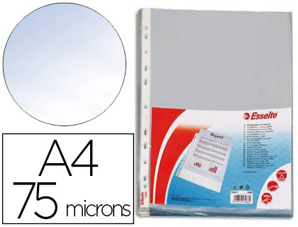 POCHETTES A4 75 MICRONS LISSE PACK DE 100