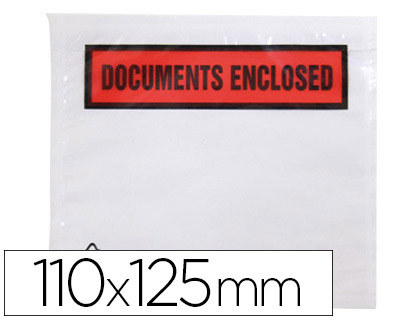 POCHETTES DOCUMENTS ENCLOSED 113X100MM