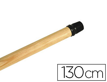 Manche en bois fileté 130 cm vue 2