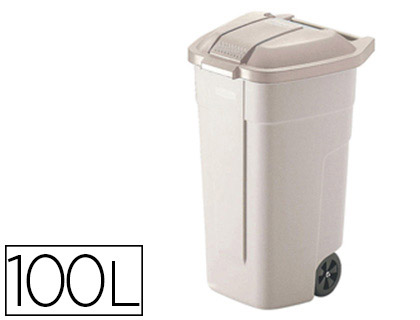 POUBELLE 100L A ROULETTES 100L - Matériel de nettoyage/Poubelles