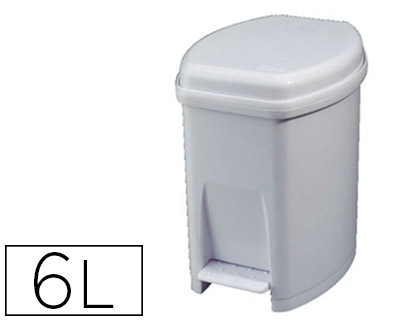 Poubelle à pédale plastique 6 L vue 2