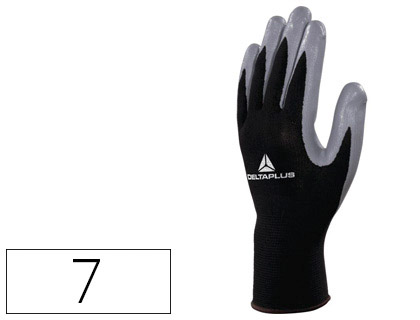 DELTA PLUS GANT TRICOT POLYESTER PAUME NITRILE TAILLE 07