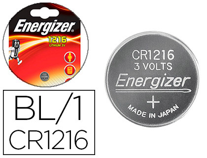 ENERGIZER PILES BOUTON CR1216