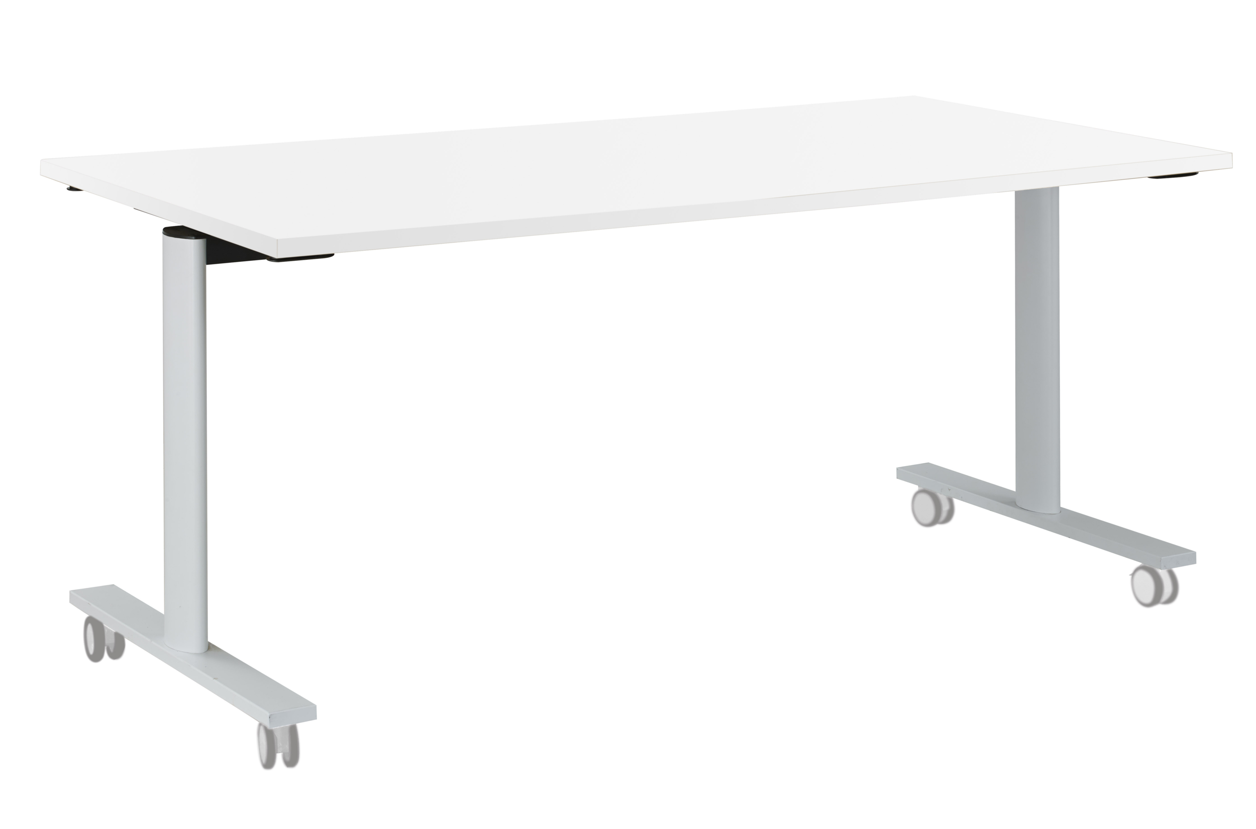 YES/XERUS BLANC TABLE MOBILE ET RABATTABLE 140CM