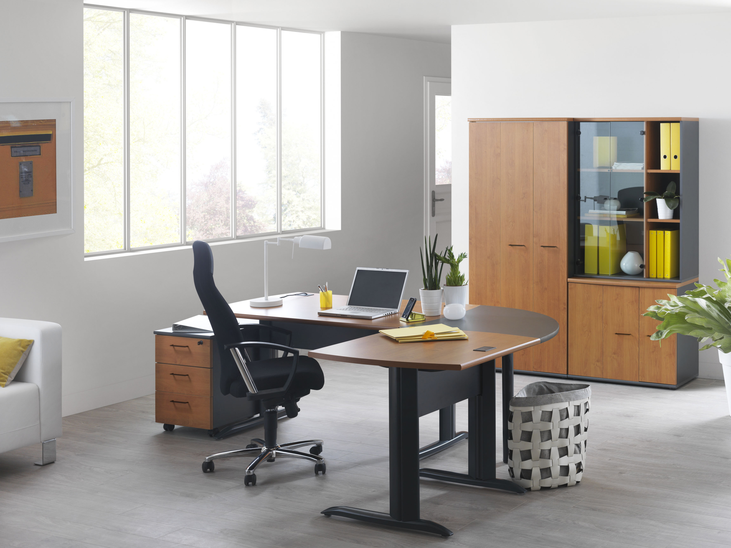 Mobilier de bureau Jazz+ aulne Gautier Office en situation, vue 1