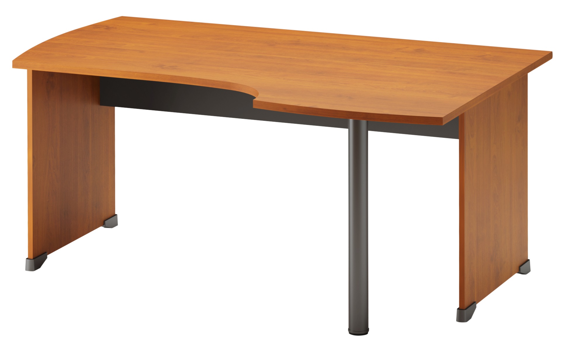 Plan compact droit Jazz+ 160 cm pieds panneaux aulne Gautier Office