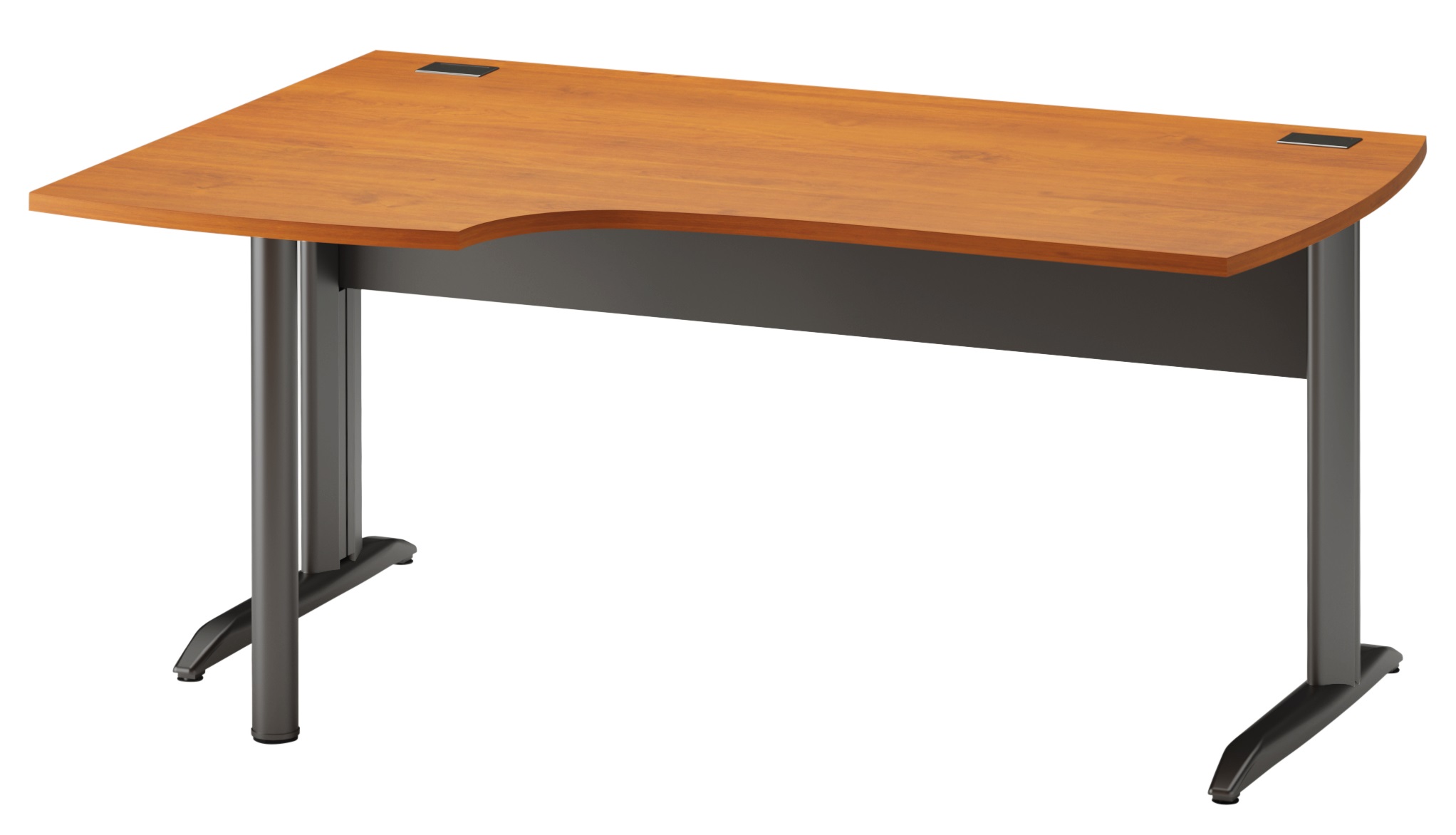 Plan compact gauche Jazz+ 160 cm pieds métal aulne Gautier Office