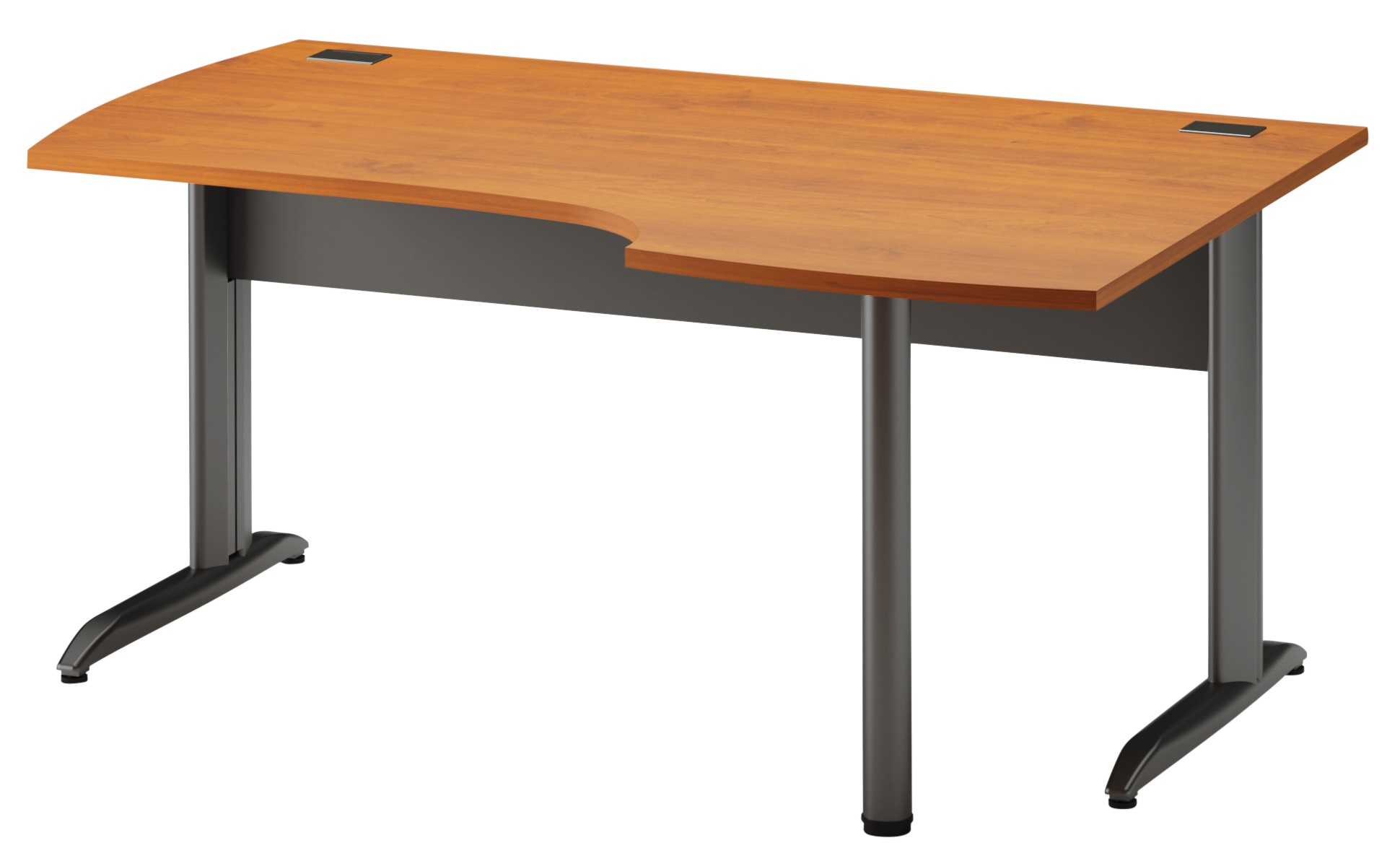Plan compact droit Jazz+ 160 cm pieds métal aulne Gautier Office