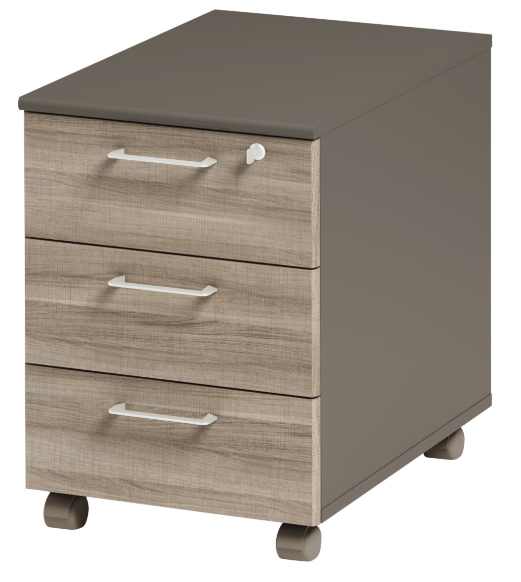 IXART Caisson de Bureau/Meuble Rangement Classeur en Bois 7/6/5 tiroirs MDF  Couleur Noyer foncé/Gris/Blanc for Meubles de Bureau à Domicile Rangement  de Dossiers (Color : 6-Drawer Dark Walnut) : : Cuisine et