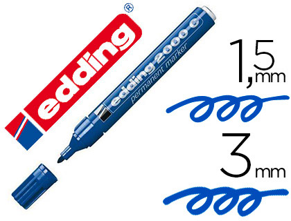 Marqueur permanent Edding E2000C bleu vue 2