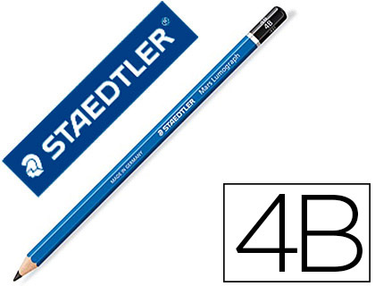 Crayon graphite Staedtler Mars Lumograph 100 4B vue 2