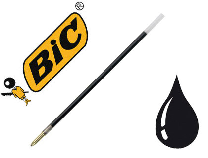 RECHARGE BIC 4 COULEURS NOIR