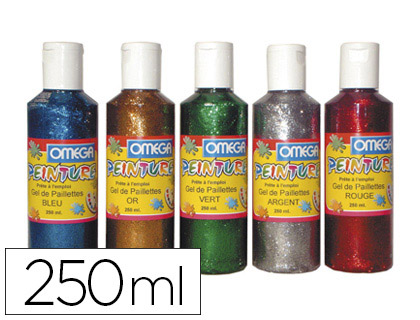 GEL PAILLETÉ 250ml 5 COLORIS ASSORTIS