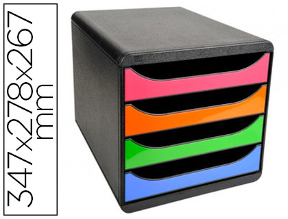 Module de classement EXACOMPTA Big Box noir/arlequin vue 2