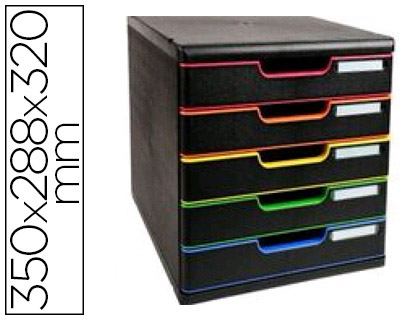 Module de classement EXACOMPTA Modulo Iderama noir/arlequin vue 2