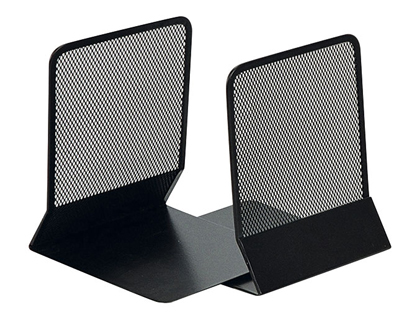 Serre-livres Q-CONNECT maille métal noir vue 2