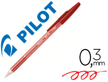 STYLO BILLE BP-S ÉCRITURE FINE ROUGE