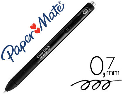 Roller gel Paper Mate InkJoy Gel rétractable 0,7 mm noire vue 3