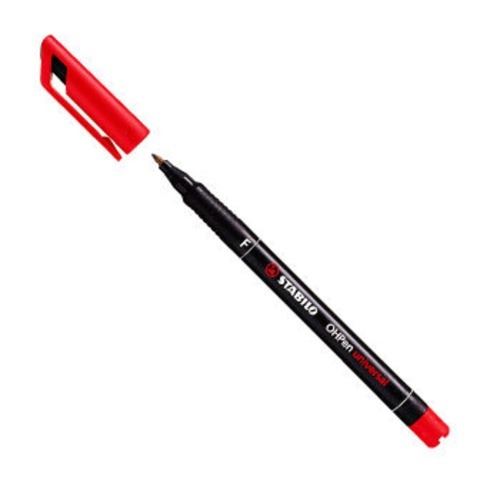 STYLO FEUTRE OHP PEN PERMANENT ÉCRITURE MOYENNE ROUGE