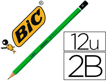 Crayon graphite BIC Criterium 550 2B vue 2