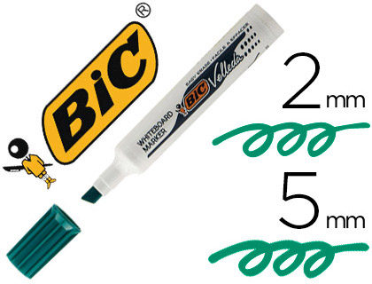 Marqueur effaçable BIC Velleda 1791 vert vue 2