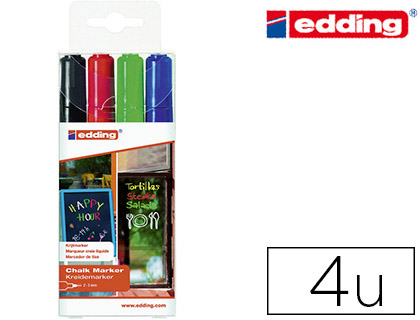 Marqueurs craie liquide Edding 4095 pochette de 4 vue 2