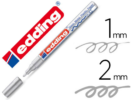 Marqueur peinture Edding 751 argent vue 2