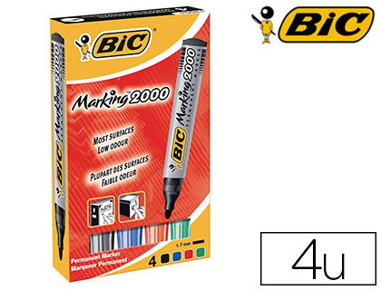 Marqueurs permanents BIC Marking 2000 boîte de 4 vue 2
