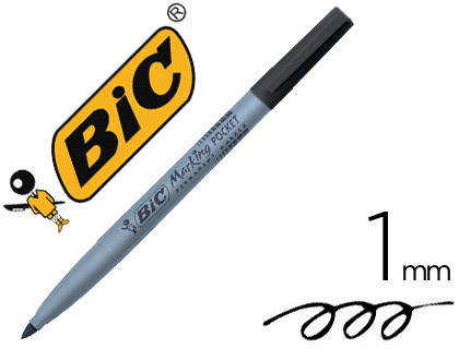 Marqueur permanent BIC Marking Pocket 1445 noir vue 2